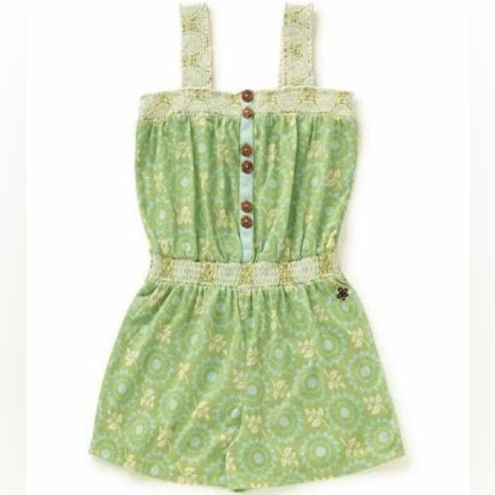EUC Matilda Jane Clothing MJC Let’s Go Together Easy Sleep Romper Girls Size 14